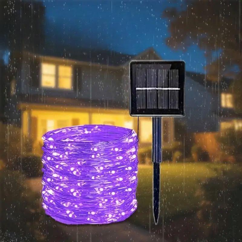 

8 Modes of Solar Garden Lights for Courtyard Decoration Suitable for Weddings Engagements Parties Dances and Garden Decoration 7M 50LED