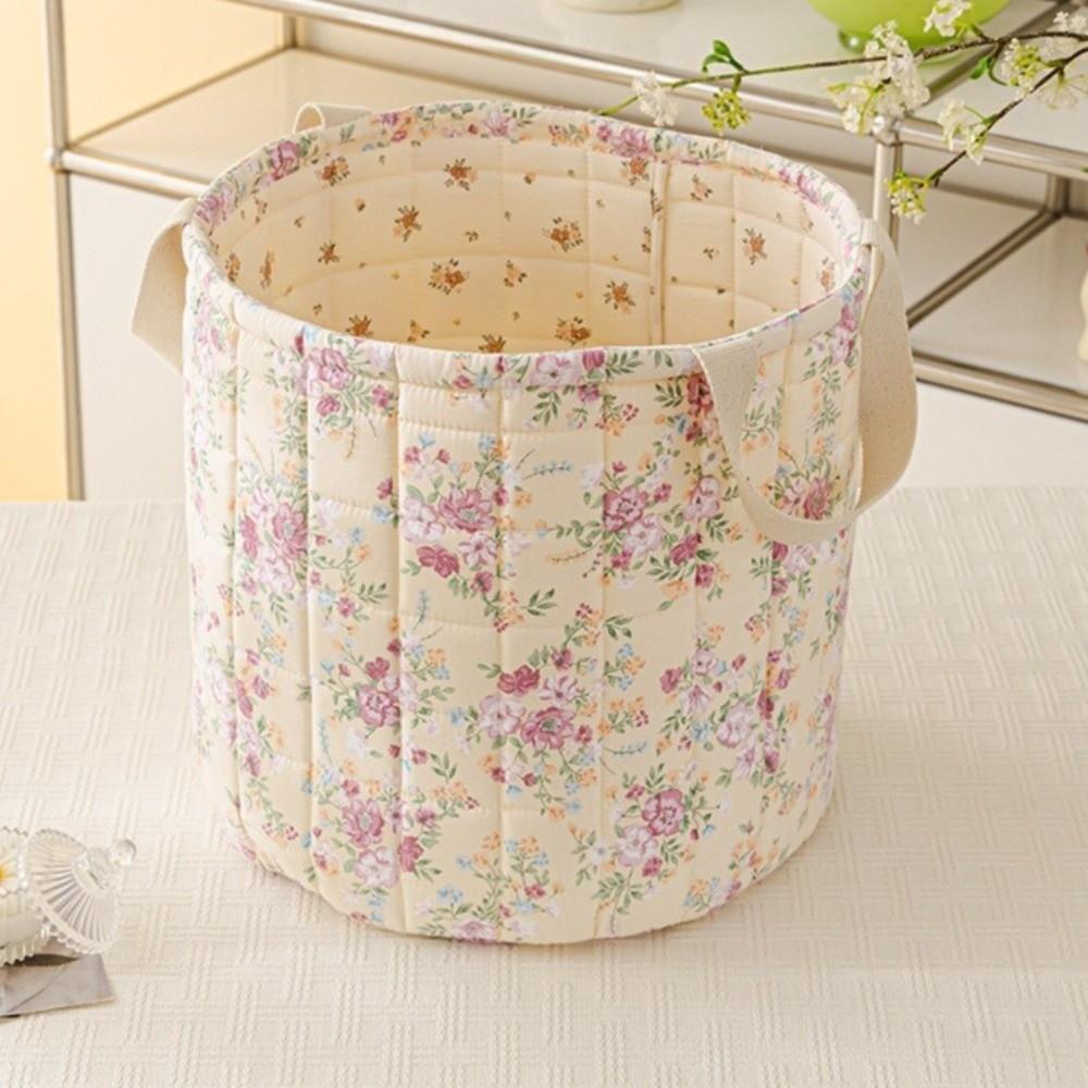 Mit Griff Aufbewahrungsbox Faltbar Floral Make-up Toilettenartikel Organizer Kleinkramkorb Haus Zimmer