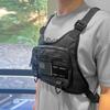 Motorcycle Chest Bag Large Capacity Lightweight Front with Adjustable Straps Running Vest Bag Wear Resistant Chest Pack Outdoor Cycling Traveling Bag