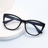 Anti-blue Light Glasses for Women with Regular Eyeglass Frame Finished Retro Flat Light Frame