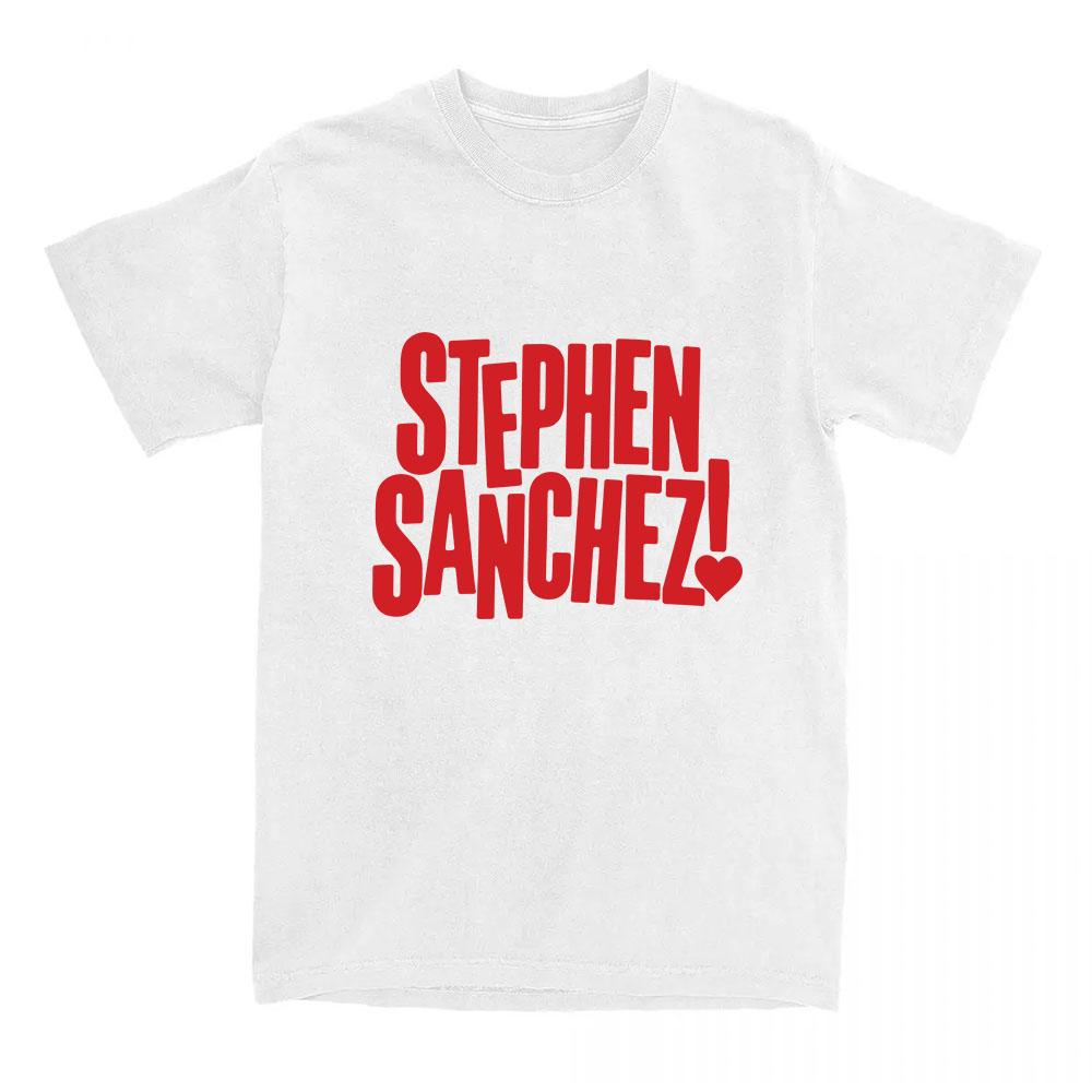 Exclamation Heart Logo T-Shirt Singer Stephen Sanchez Design Print Tshirts O-neck Short Sleeve Cotton Female Tees Graphic Merch