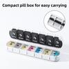 New Foldable Design Weekly Pill Case Airtight AM PM Labels Pill Organizer 2 Times A Day 14 Grids 7 Day Vitamin Case Home Gadgets