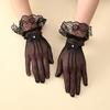 Women Lace Gloves Elegant Short Lace Tea Party Gloves for Women Dinner Party Wedding