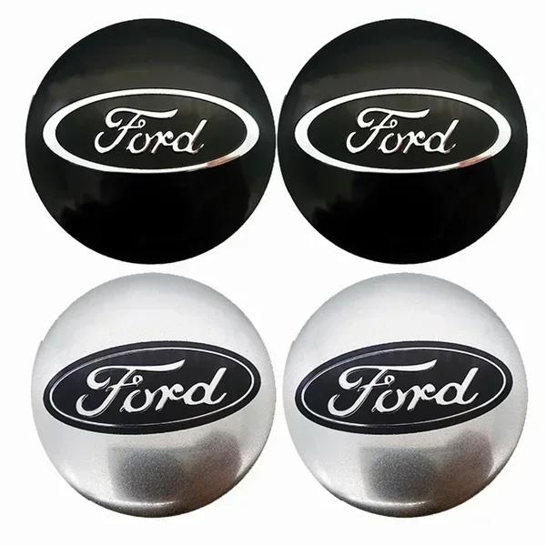 Car Sticker 2025 Hot New 56MM Car Decals Wheel Rims Center Hub Stickers for Ford Kuga Fusion Shelby ST RS Mondeo Focus 2 3 Fiest