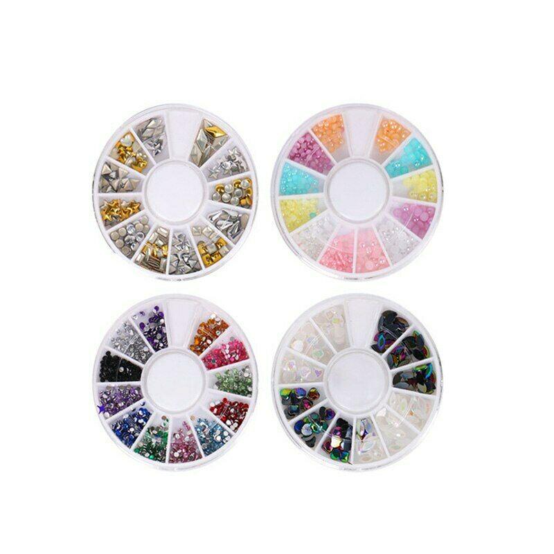 37-teiliges Set Nail Art Pinsel Stift Punktierwerkzeug Maniküre Strass Perlen Dekoration