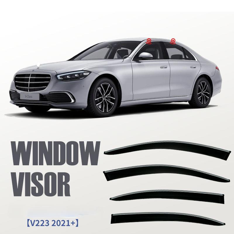 

Для Benz S Class W221 W222 V223 Аксессуары Защитный козырек для окон Защитный козырек для дверей Защитные козырьки от ветра и дождя