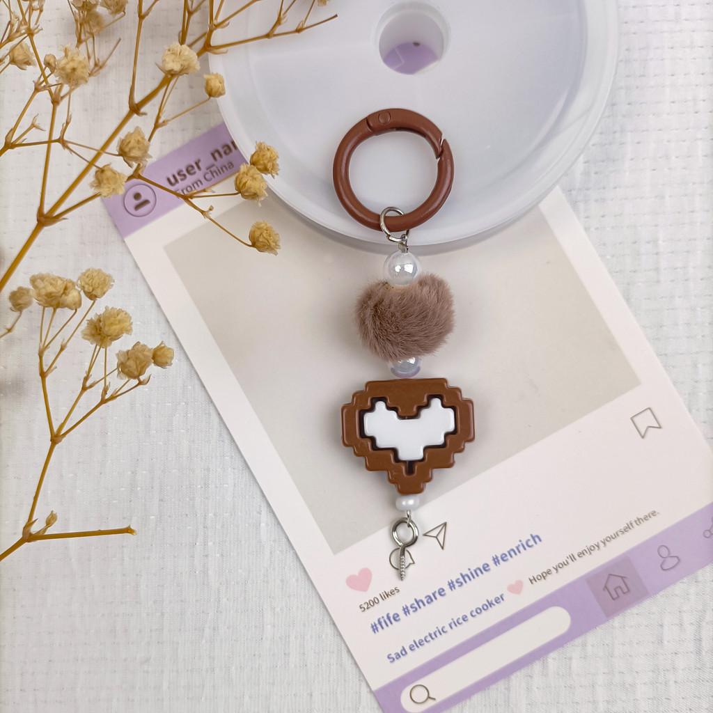 Melad Asymmetrical Cookie Bear Earring Set With Heart Charm For Women And Teens