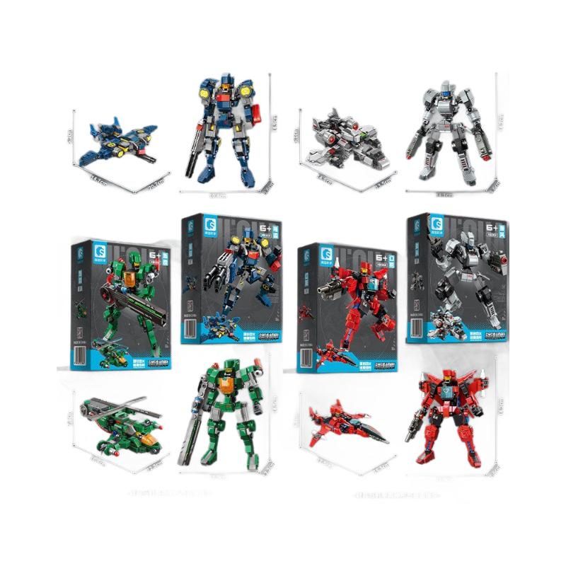 Senbao Steel Mecha Warrior Building Blocks - Compatible with Lego, Ideal Small Gifts for Kids