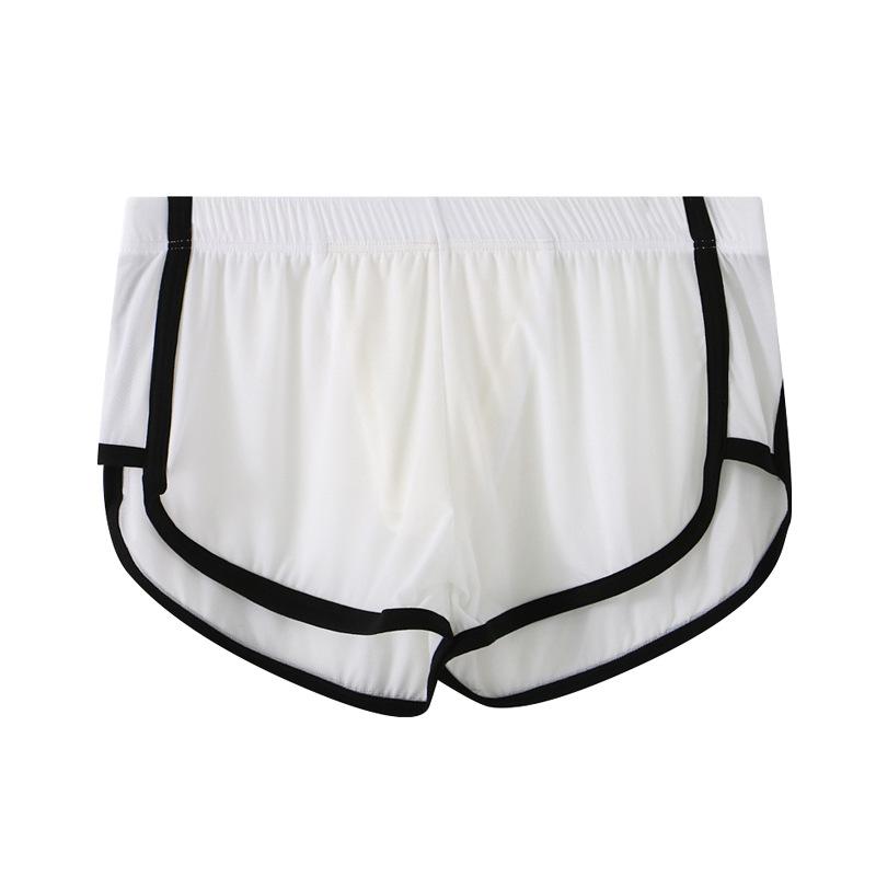 Men's Summer Ice Silk Ultra Thin Mesh Sports Loose Home Underwear