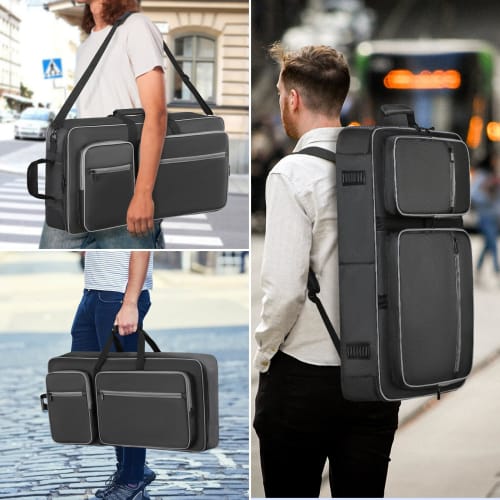 DJ Controller Bag, Compatible with DDJ 800, FLX6, SX, SX2, SX3, MC7000, Rane One, and Mixon 8 Pro, Soft Case with Multi-Pockets, DJ Case, DJ Gig Bag f