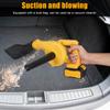 2 In 1 Cordless Electric Air Blower Vacuum Cleannig Blower Blowing Suction Leaf Dust Collector For With 2 Batteries & 1 Charger