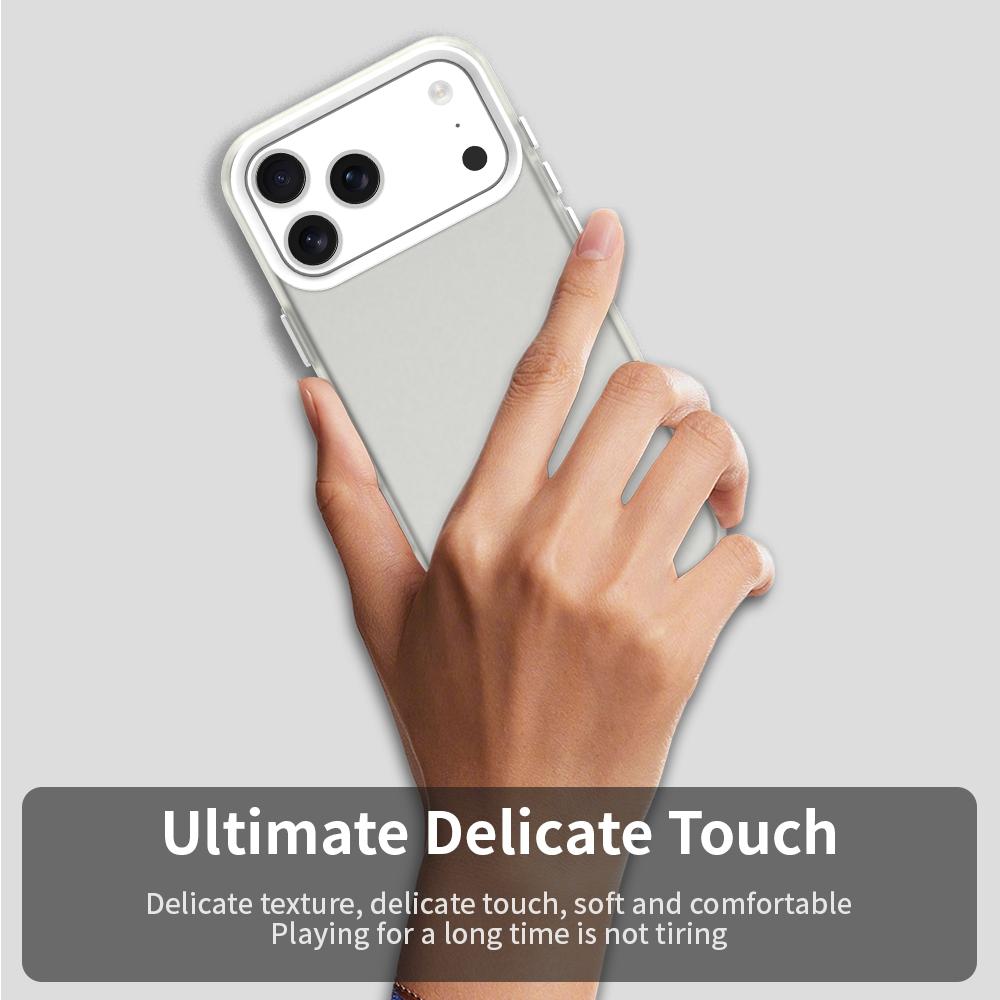 For iPhone 17 Pro Case PC+TPU+PET Matte Anti-Drop Phone Back Cover