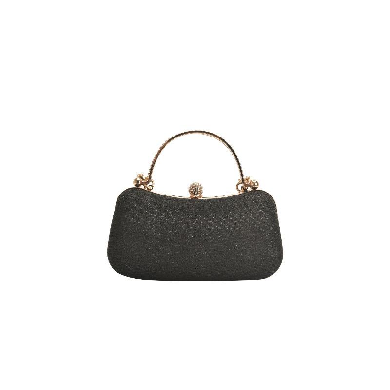 

New trendy women s bag with exquisite texture women s bag simple foreign style small bag lock shoulder chain messenger bag чёрный