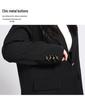 Elegant Customized Plus Size Women's Blazer - Loose Slimming Black Design for Spring/Autumn 2025