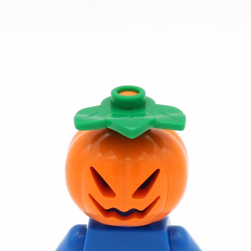 60pcs MOC Bricks Halloween Pumpkin Constructions Model Building Blocks Toys Compatible with Children DIY Parts Gift