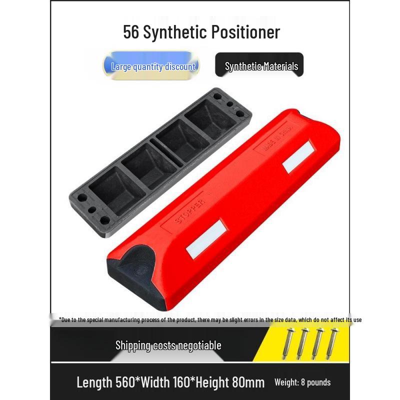 Rubber-Plastic Double Wheel Stopper Parking Device