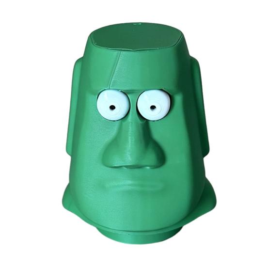 1/2Pcs 3D Printed Moai Statue Fidget Toy, Eye Popping Stone Statue Stress Relief Toy, Easter Island Head Statue Desk Toy for Home Office