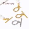 18K Gold Plated Brass OT Clasp Toggle Clasps Connector For DIY Bracelet Necklace Jewelry Making Findings Accessories
