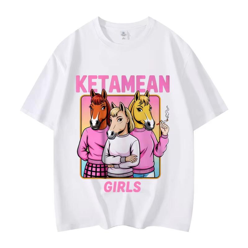 

Ketamean Girls Funny Meme Graphic T Shirts Mens Womens Clothing Fashion Y2k Short Sleeve Tshirt Summer Casual Cotton Tshirts S