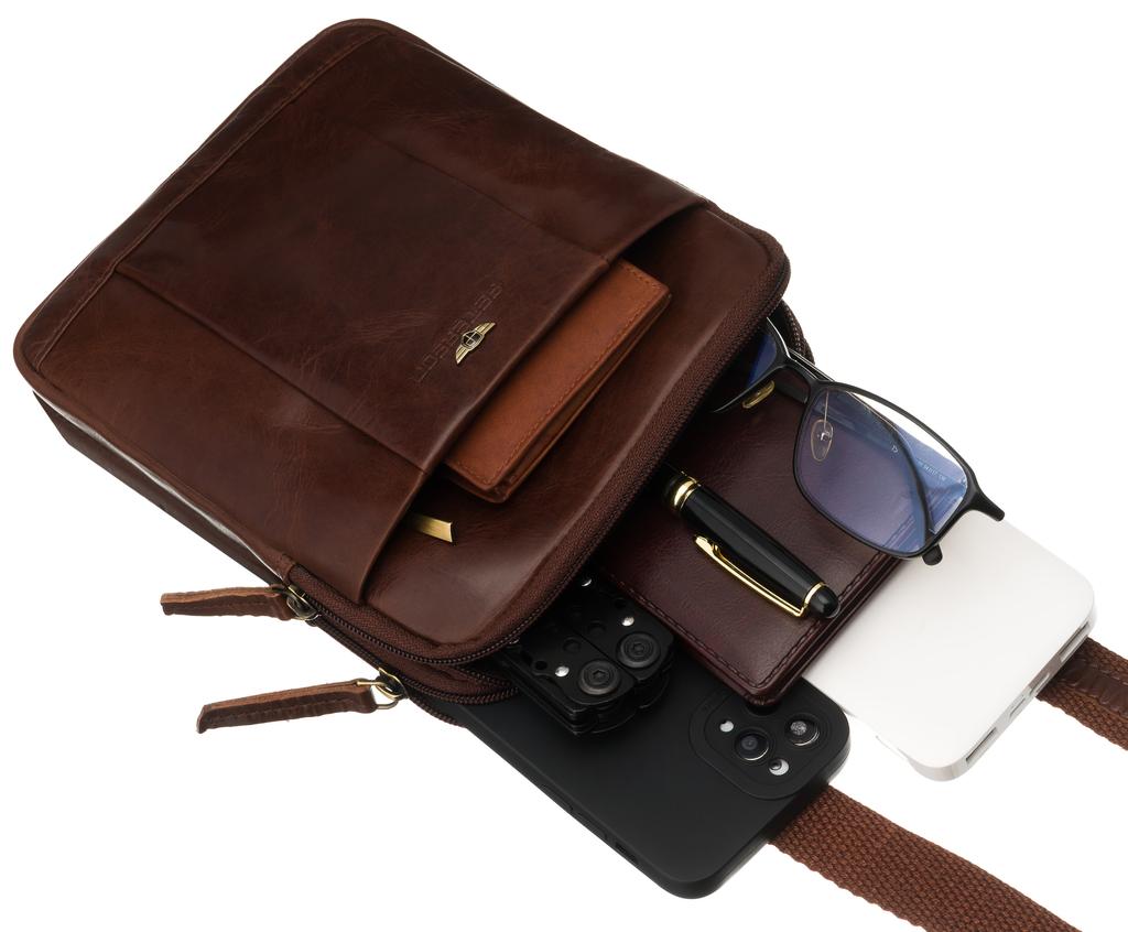 PTN M22-TUM-0444 Brown Leather Bag