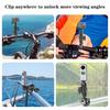 Sports Camera Double Clip Crab Clamp For Motorcycle Bike Handlebar Clip Bracket For Insta360 One X2 X3 Camera Accessory