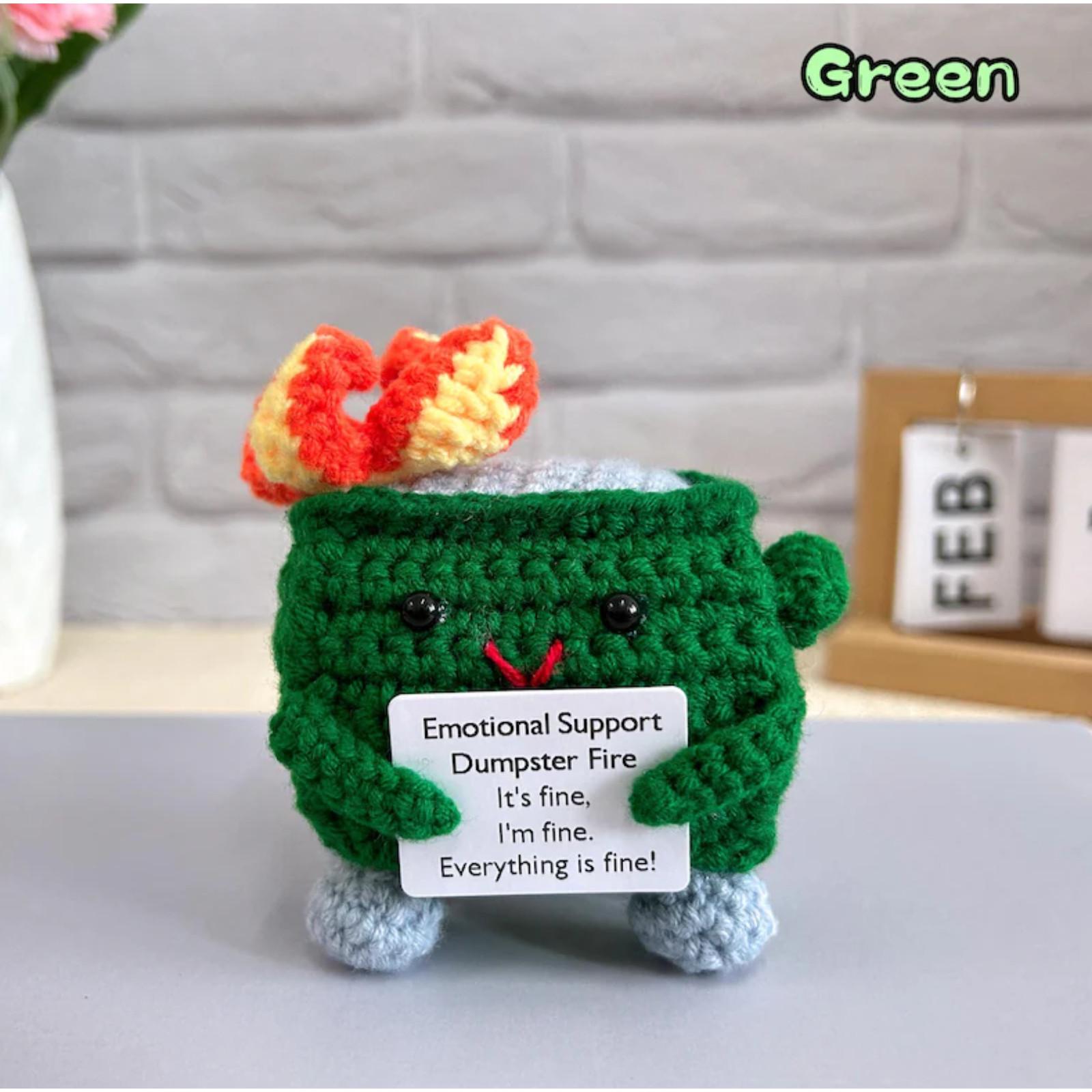 Эмоциональная поддержка мусорного контейнера огонь кукла — фото 4