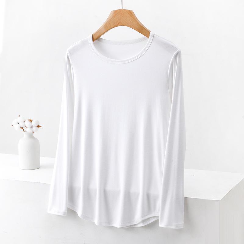 

Plus Size Threaded Long Sleeve T-Shirt for Chubby Girls - 2023 Autumn/Spring Thin Layer Wear 8XL