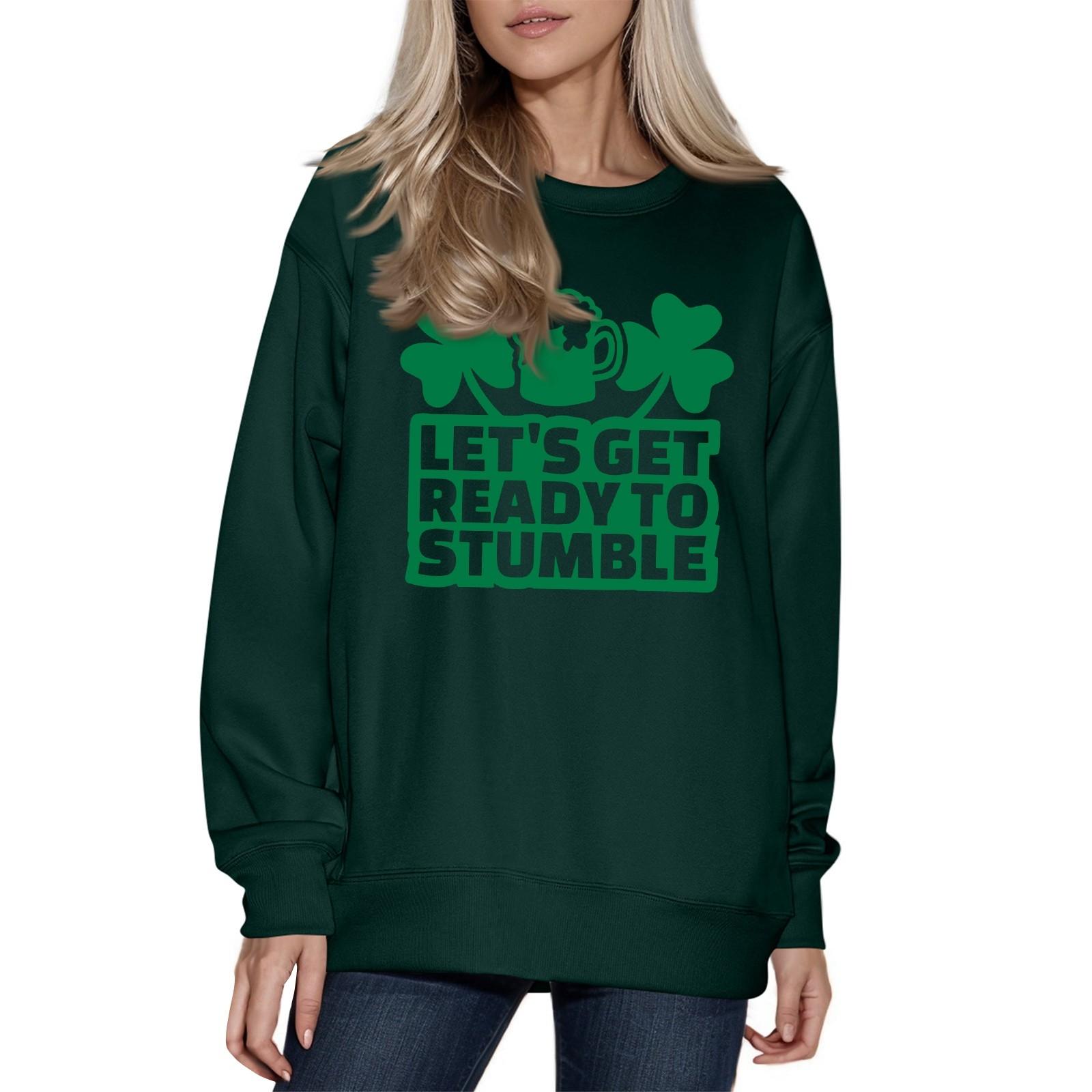 

Женская модная повседневная толстовка с длинным рукавом и круглым вырезом XL