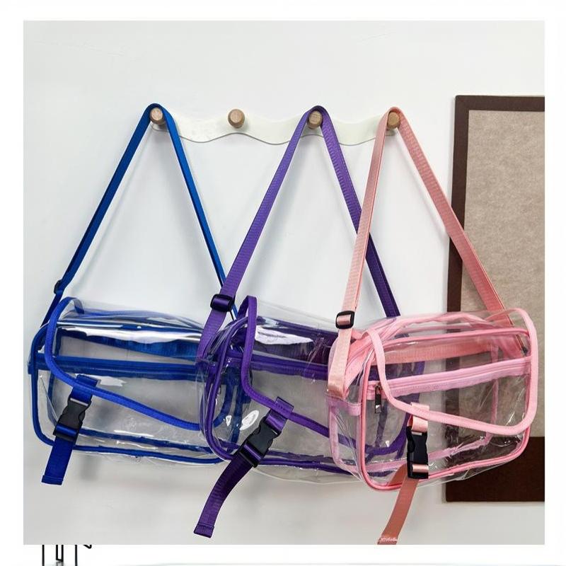 Klare PVC Umhängetasche Wasserdichte Transparente Umhängetasche Verstellbarer Riemen Große Kapazität Tasche Für Outdoor Reisen Täglichen Gebrauch