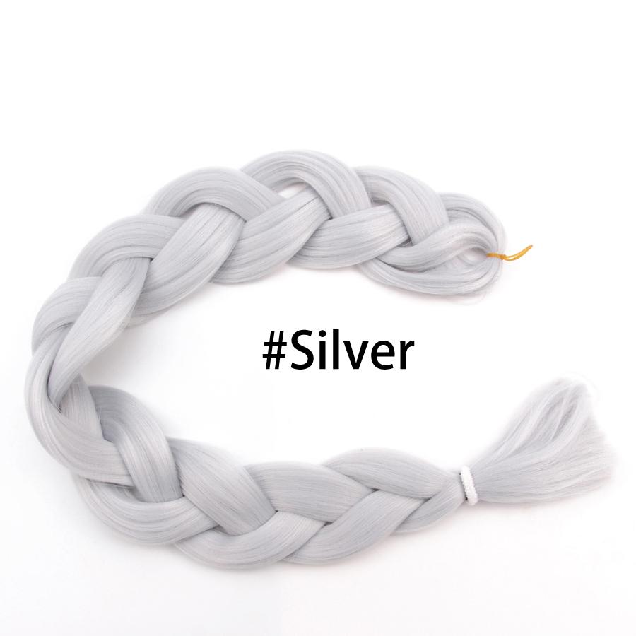 

Длинные плетенные крючком волосы 165 г Xpression Jumbo Braid волосы чистого цвета синие фиолетовые розовые серые синтетические волосы для косичек