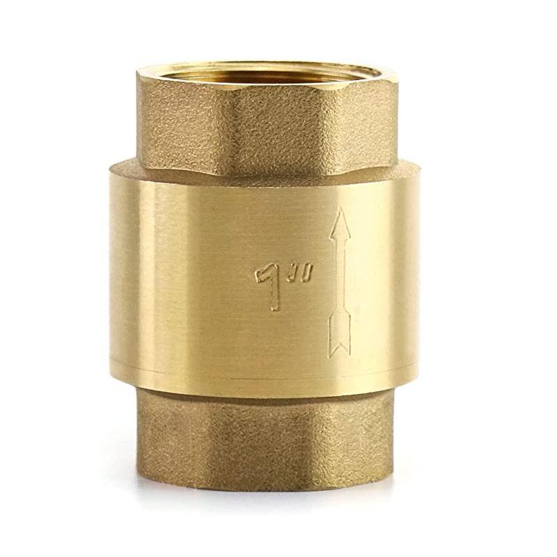 Fabrikpreis Messing 1/2" Messing Vertikales Rückschlagventil mit Feder Einweg-Rückschlagventil