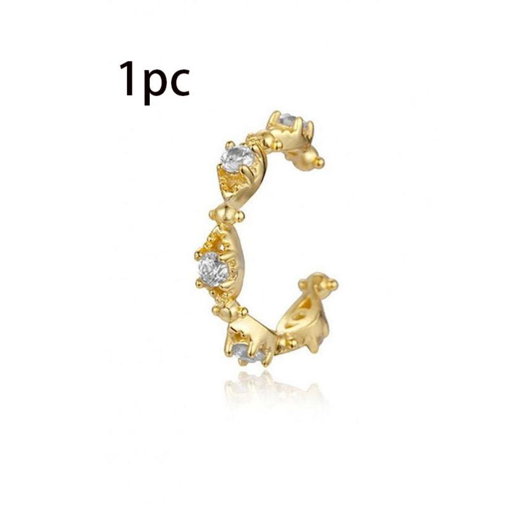 Stainless Steel Minimal Hoop Earrings For Woman Cubic Zirconia Piercing Earring Fashion Korean Unusual Jewelry