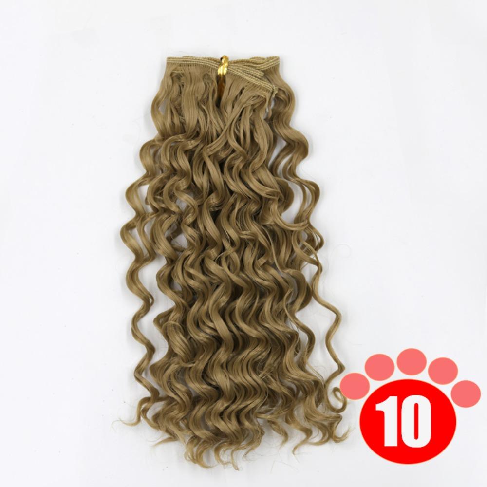 Gradient Color BJD SD Doll Hair Curly Hair Blyth Doll Wigs Accessories  Wig Making