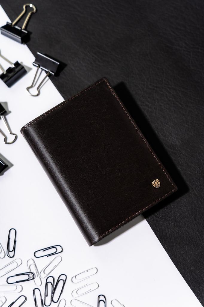 Men's leather wallet N575-RVT-3234 D.Brown