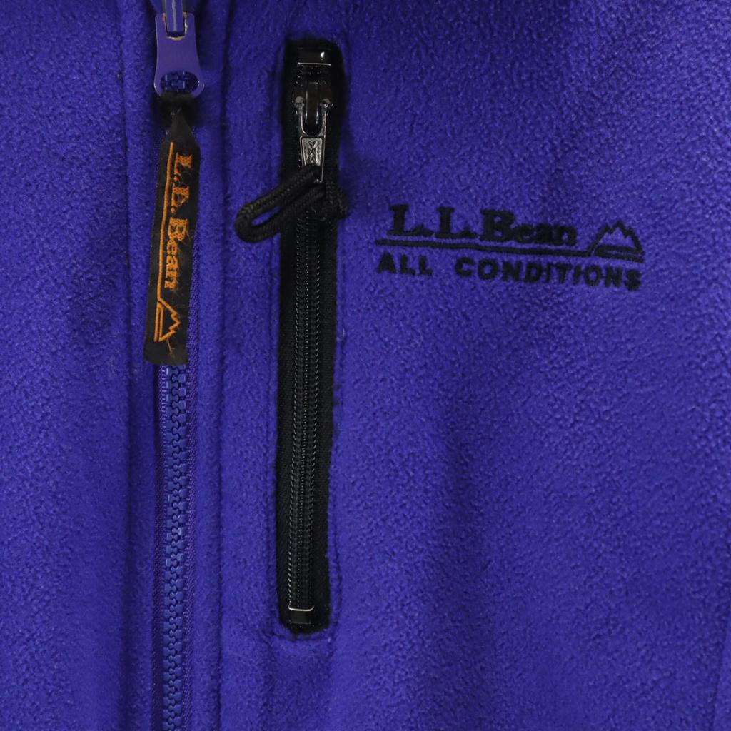 L.L.Bean 80s 90s Made in USA Old Fleece jacket S purple Outdoors Women Used