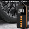 Wireless Portable Tire Pressure Gauge Portable Inflator With LED Light 17L/min Air Compressor Digital LCD Display Tire Air Pump