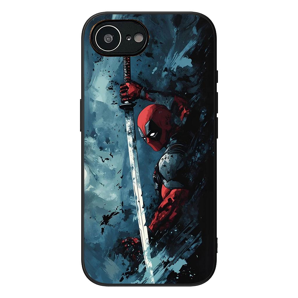 Deadpool Marvel Casing Phone Cover for Apple iPhone 16 15 14 11 Pro Max 7 8 Plus SE2 SE3 SE 2022 2020 Case