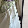 Floral Crochet Triangle Scarf Hip Scarf Mesh Headscarf New Flower Headscarf  Skirt Decor