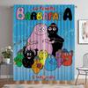 Anti-mosquito Curtains for Camera Les Barbapapa Home Interior Curtains 2 Pieces Living Room Curtain Partition Tulle for Bedroom