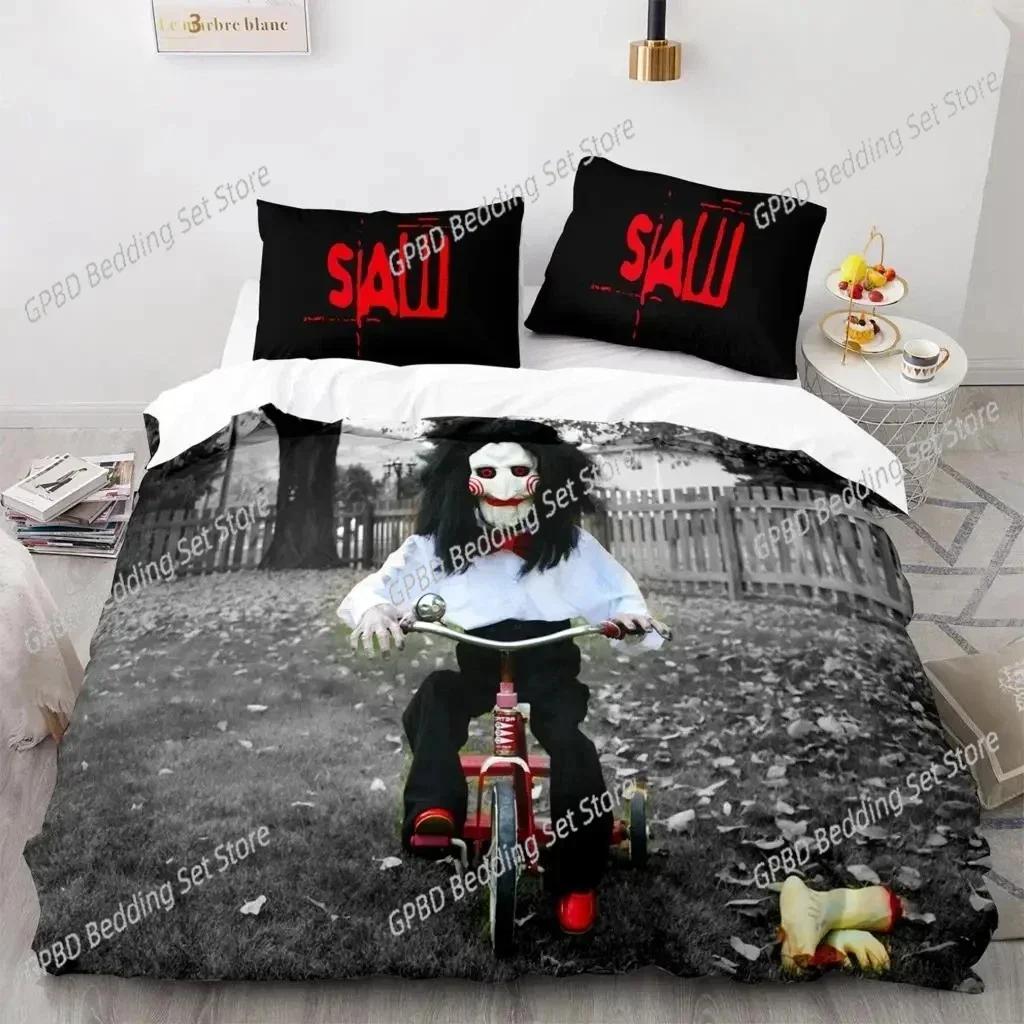 Chainsaw Fright Saw 3D NEW Duvet Cover Pillowcase Bedding Set Adult Boy Girl Bedroom Decoration Children Single Double Large