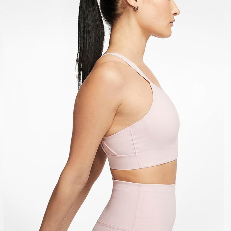 Nike Swoosh Luxe Medium Support Sports Bra Women Underwear Rose-Red CJ0545-699
