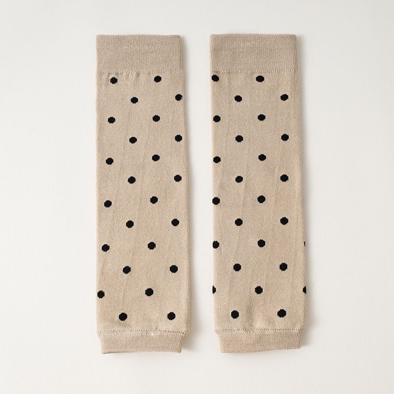 Women Leg Warmers Air Conditioner Knee Protection Thermal Dot Pattern Stacked High Socks Arthritis Care Straight Cut Leggings