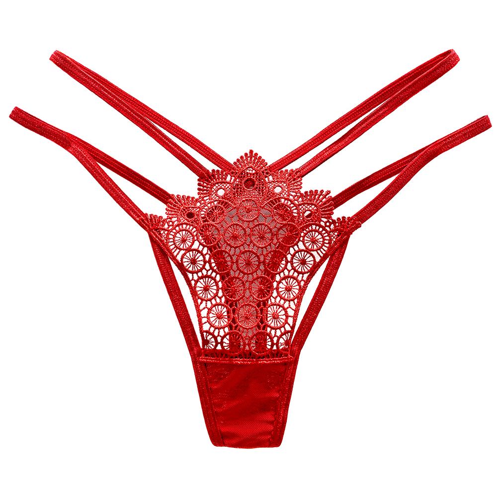 Erotic Panties Sexy Thong Woman Lace Transparent T-Back Thongs And G Strings Mesh Sheer Low Waist