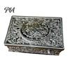 Classic Home Office Accessory Automatic Pop Up Bird Music Box with Mechanical Singing Bird, Vintage Gold Alloy Holiday Gift for Women Jewelry