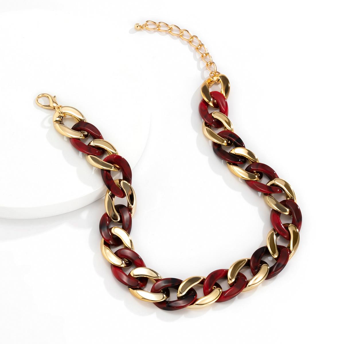 

Ожерелье из смолы Массивное ожерелье в готическом стиле Майами, кубинское ожерелье