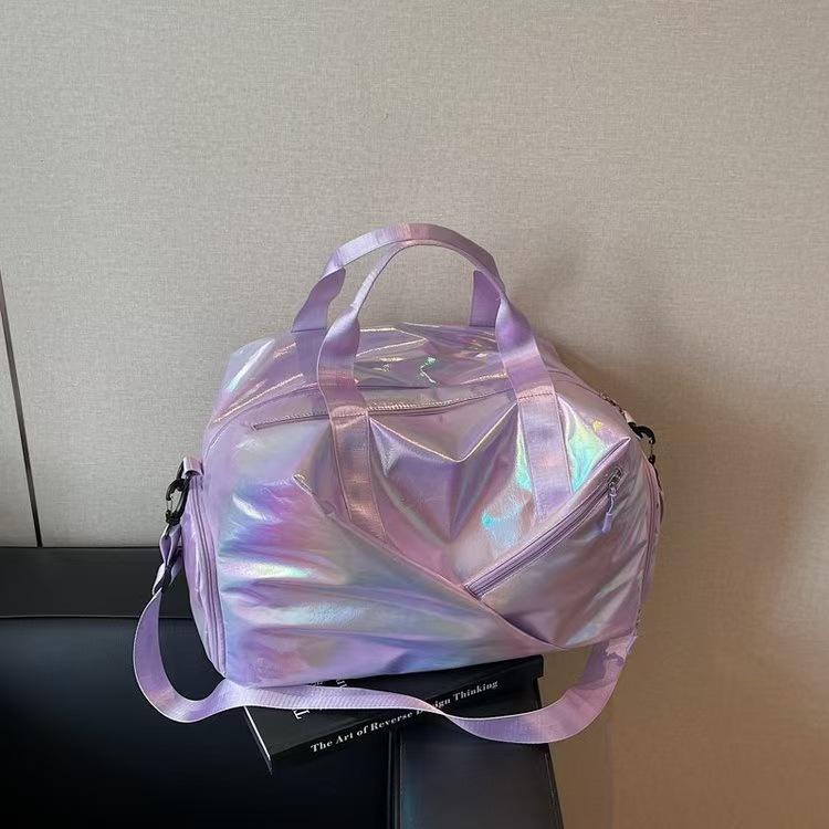 Water-Repellent Travel Bag with Wet/Dry Separation, Large Capacity, Portable, Features Independent Shoe Compartment