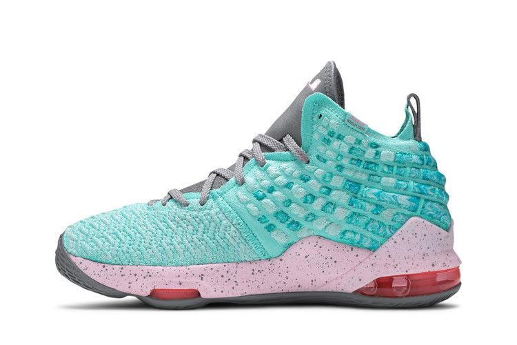 Kids' Sneakers Nike LeBron 17 South Beach (GS) Light Aqua/Particle Grey
