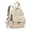 Lightweight Nylon Convertible Backpack Multi Pocket Tote with Detachable Small Purse Casual Daypack for Women Daily Travel