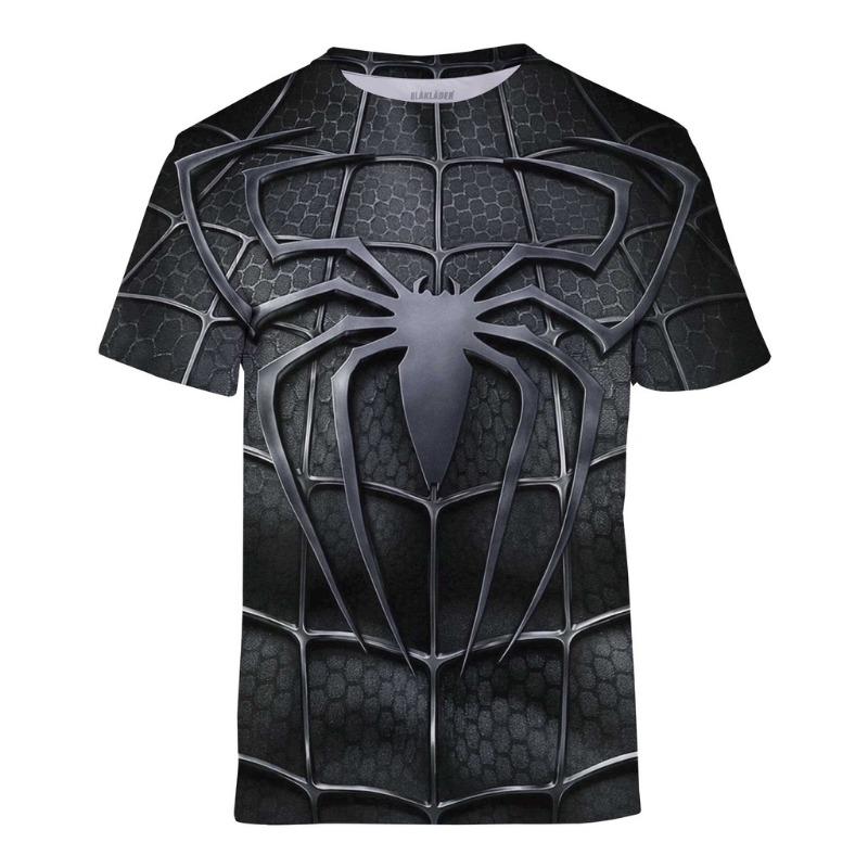 Anime T-shirt 3D Printed Superhero Pattern Children's Sports Round Neck T-shirt Comfortable