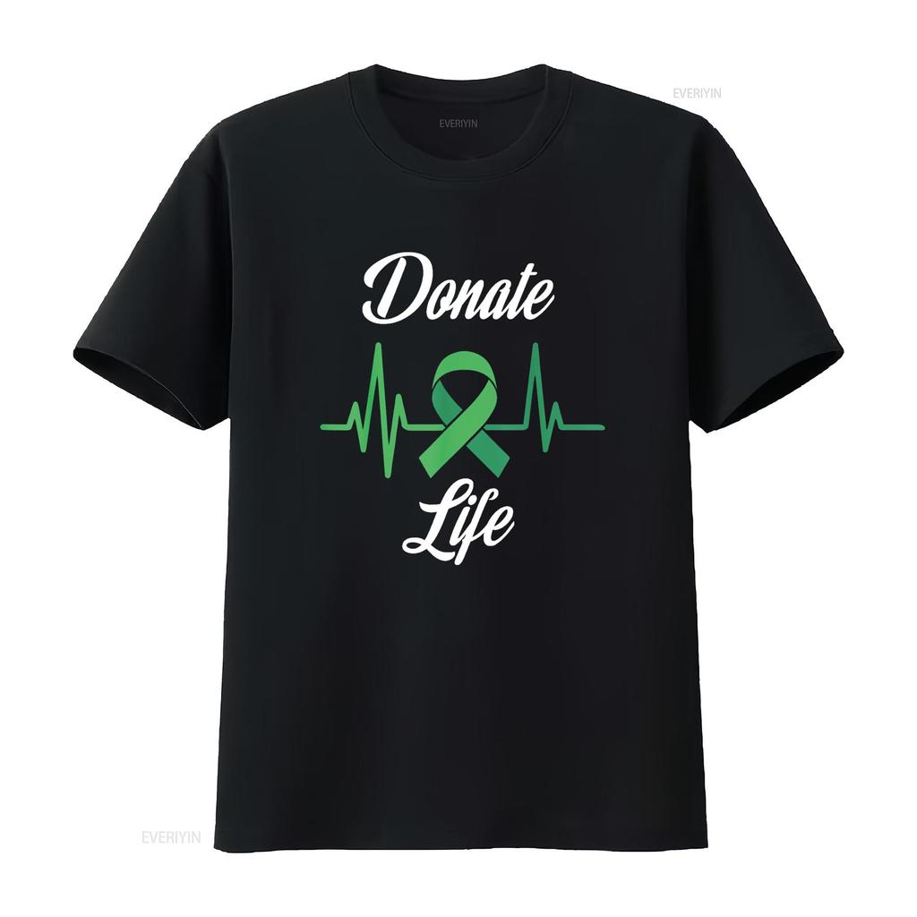 Organ Donors Heartbeat Donate Life T Shirt Vintage Washed Comfortable Stylish Breathable Slightly Stretched Soft Fashion